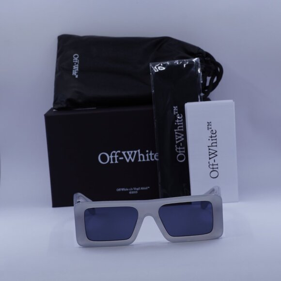 Off-White OERI140 TROY 0945 Rectangle Sunglasses – Grey/Blue - Picture 2 of 9